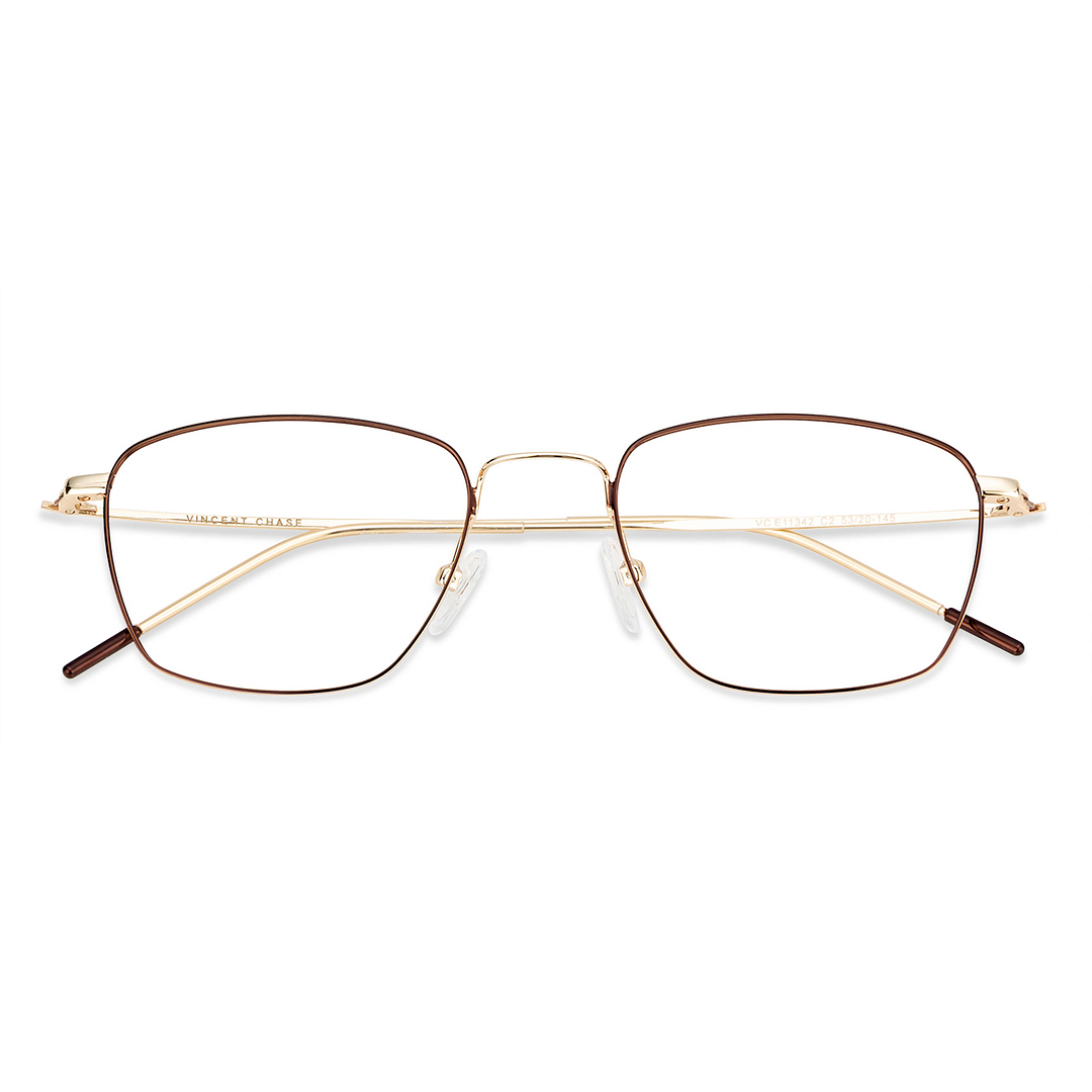 Vincent Chase Online Golden Brown Full Rim Geometric right side