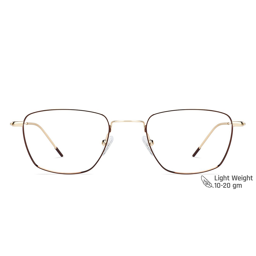 Vincent Chase Online Golden Brown Full Rim Geometric left side
