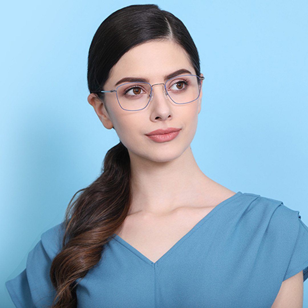 Vincent Chase Online Sky Blue Full Rim Geometric right side