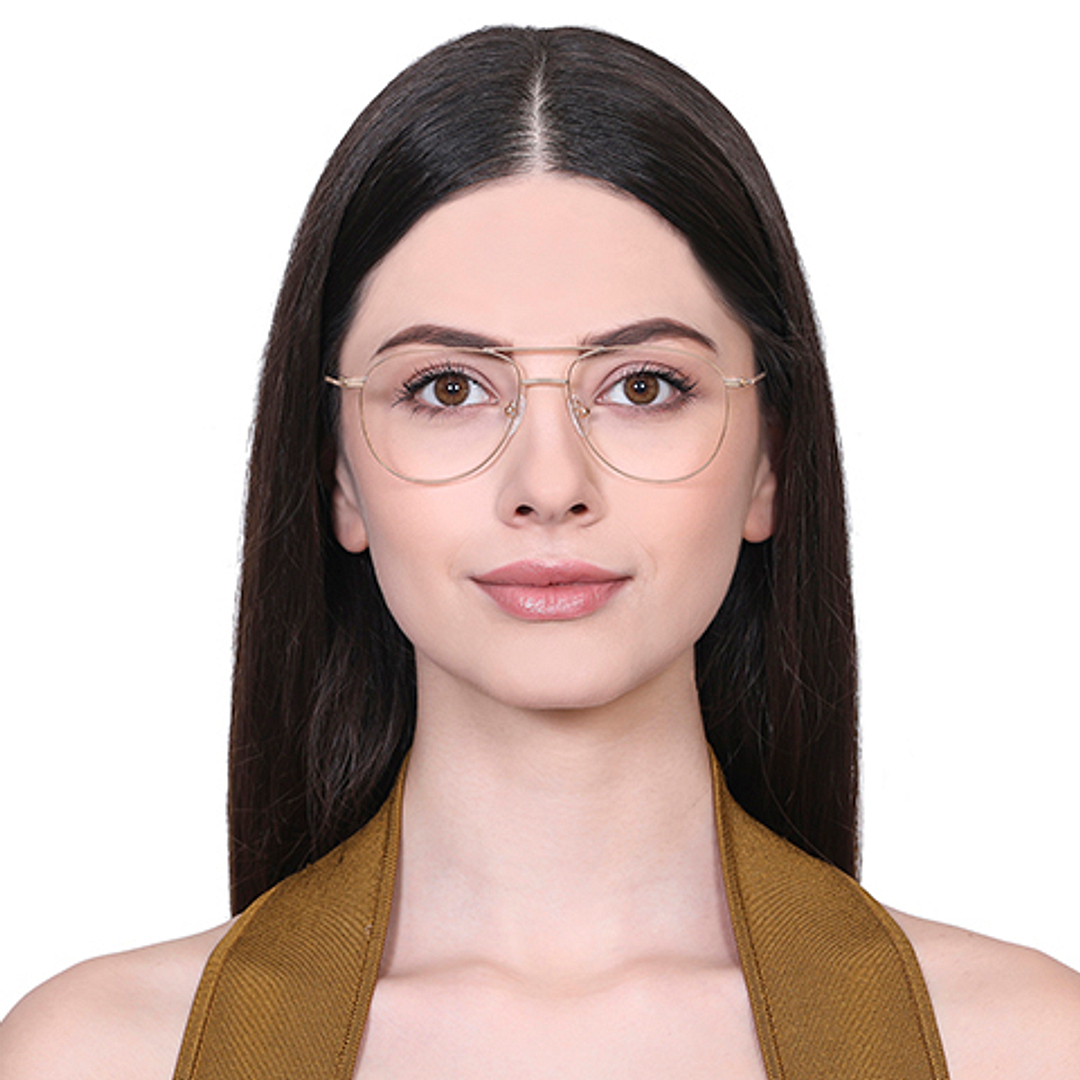 Vincent Chase Online Gold Full Rim Aviator left side