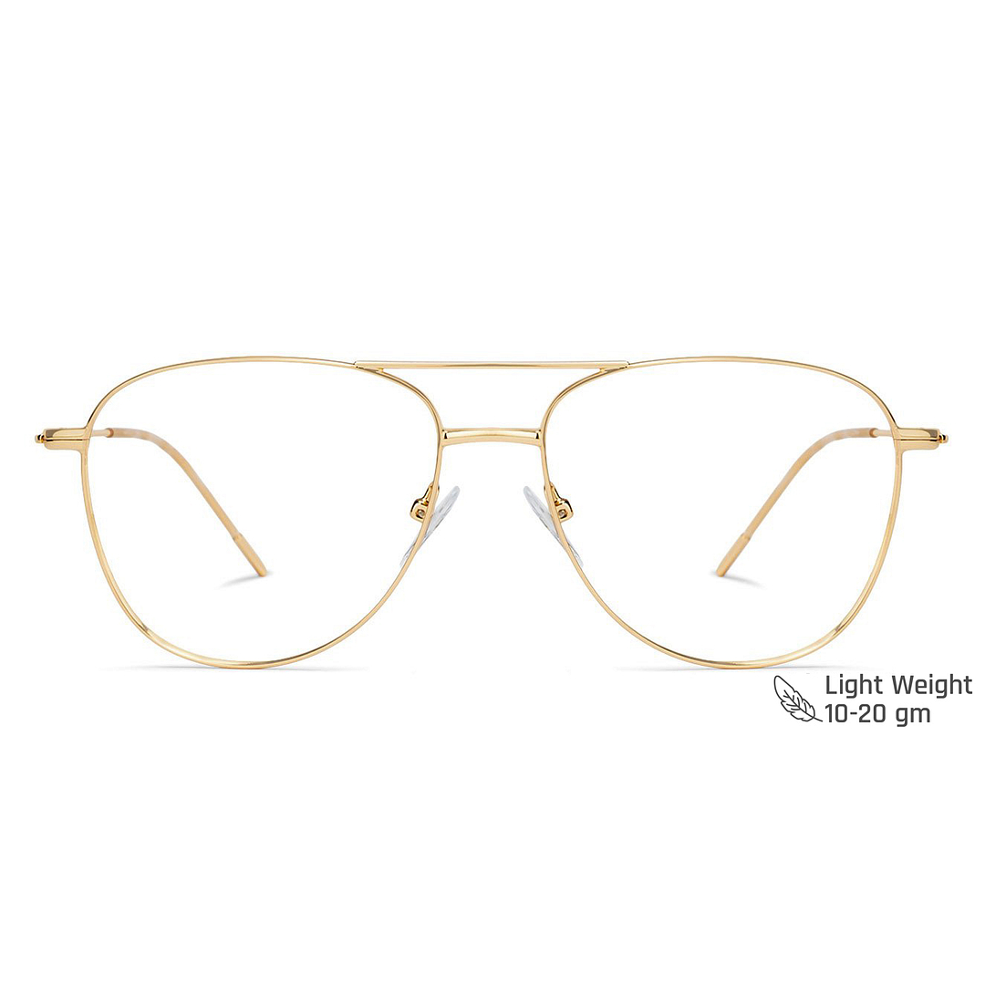 Vincent Chase Online Gold Full Rim Aviator left side