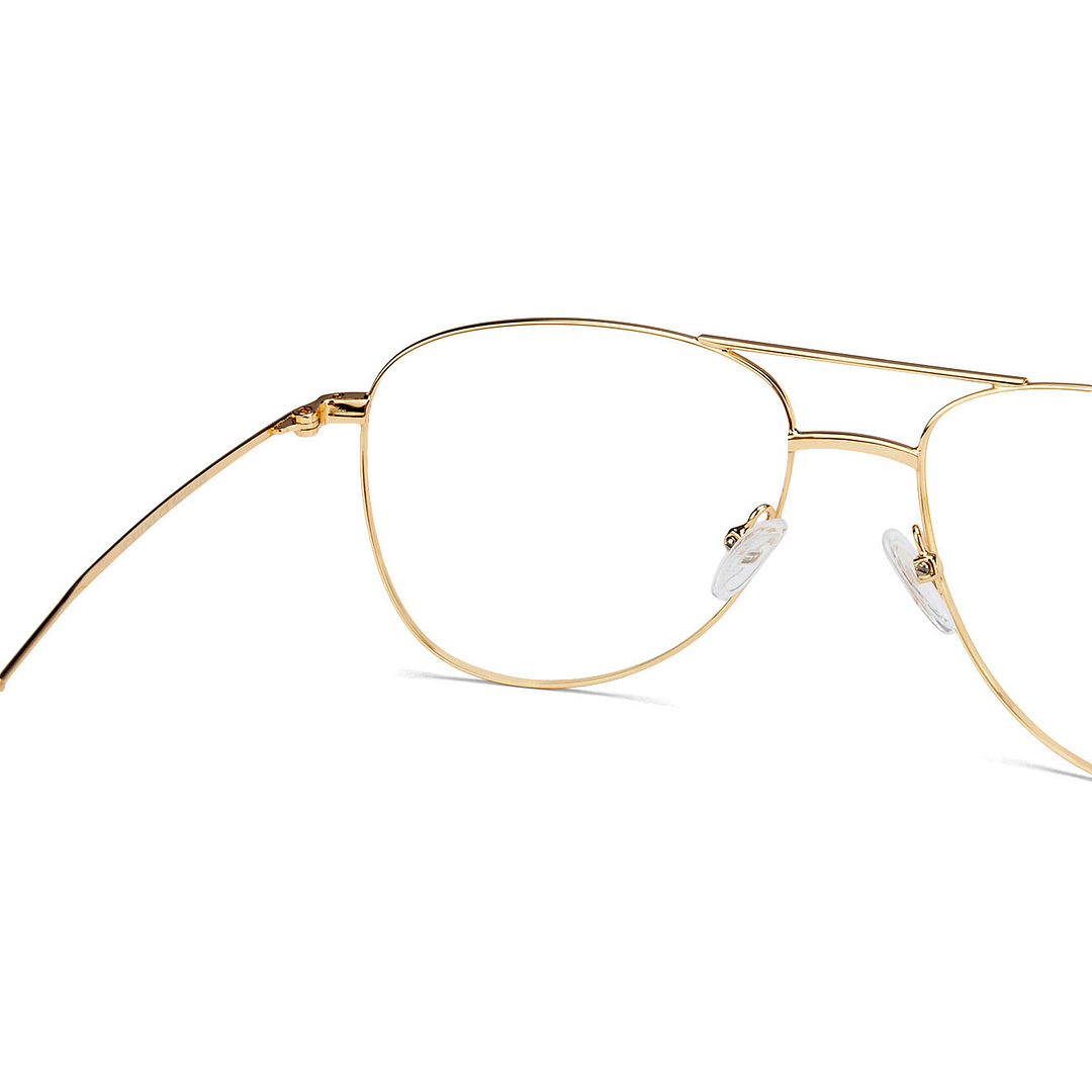Vincent Chase Online Gold Full Rim Aviator left side