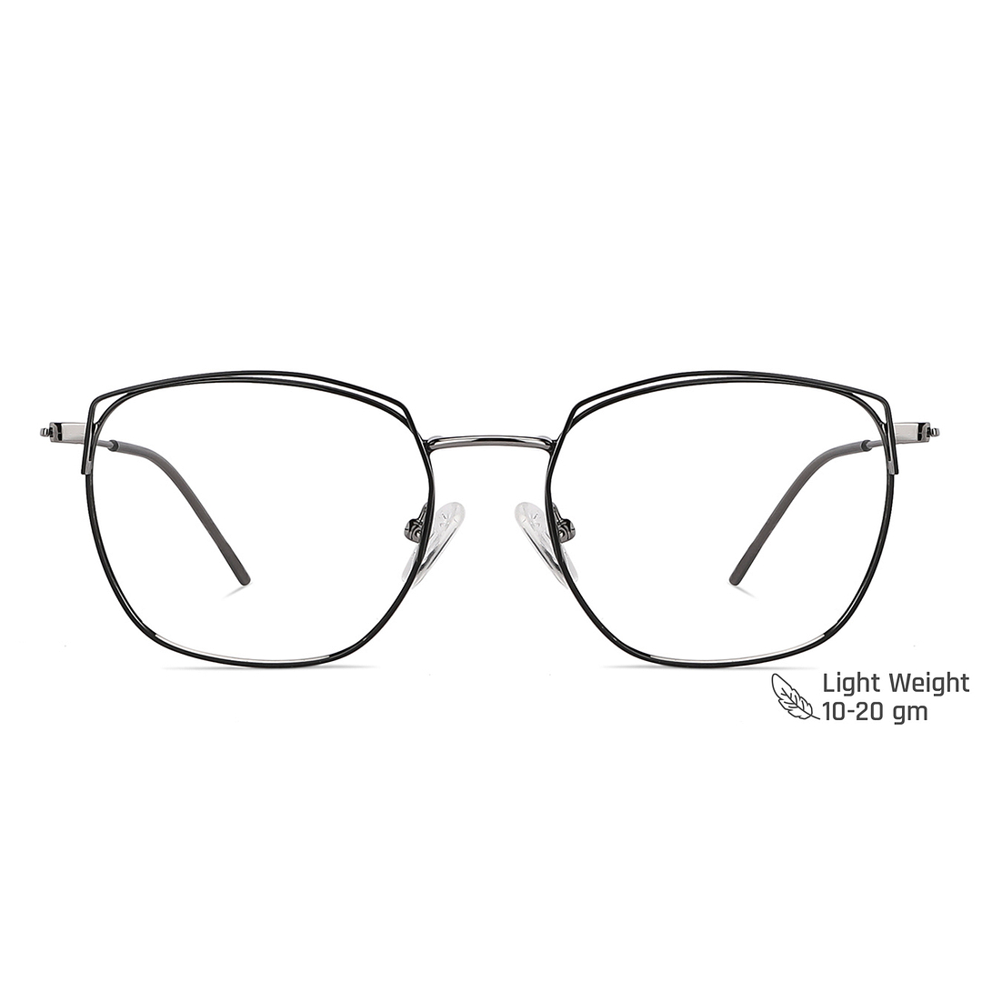 Vincent Chase Online Silver Full Rim Square left side