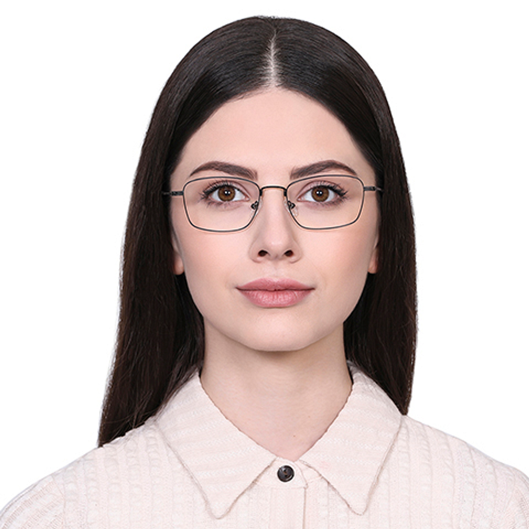 Vincent Chase Online Mid Gunmetal Full Rim Rectangle left side