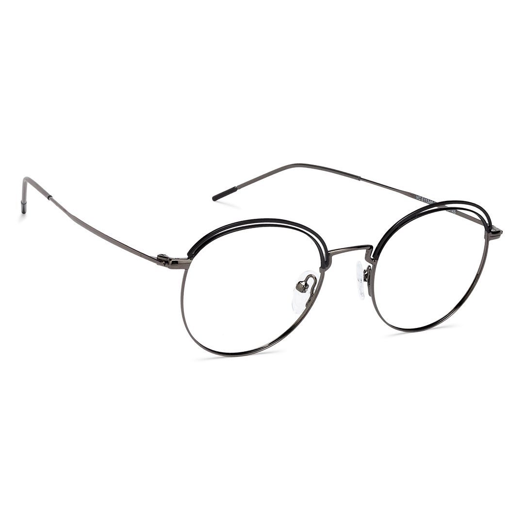 Vincent Chase Online Dark Gunmetal Full Rim Round left side