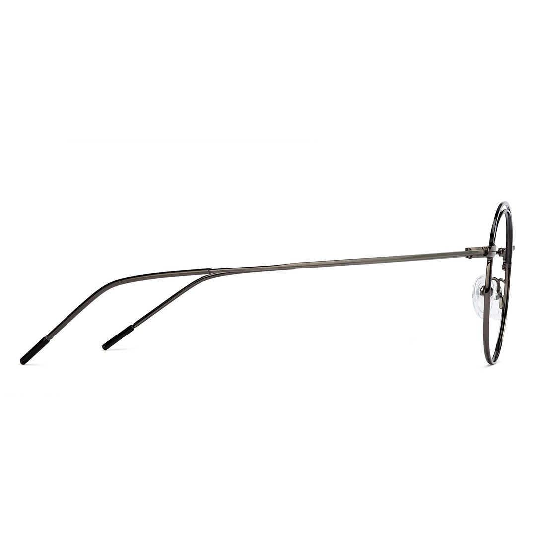 Vincent Chase Online Dark Gunmetal Full Rim Round right side