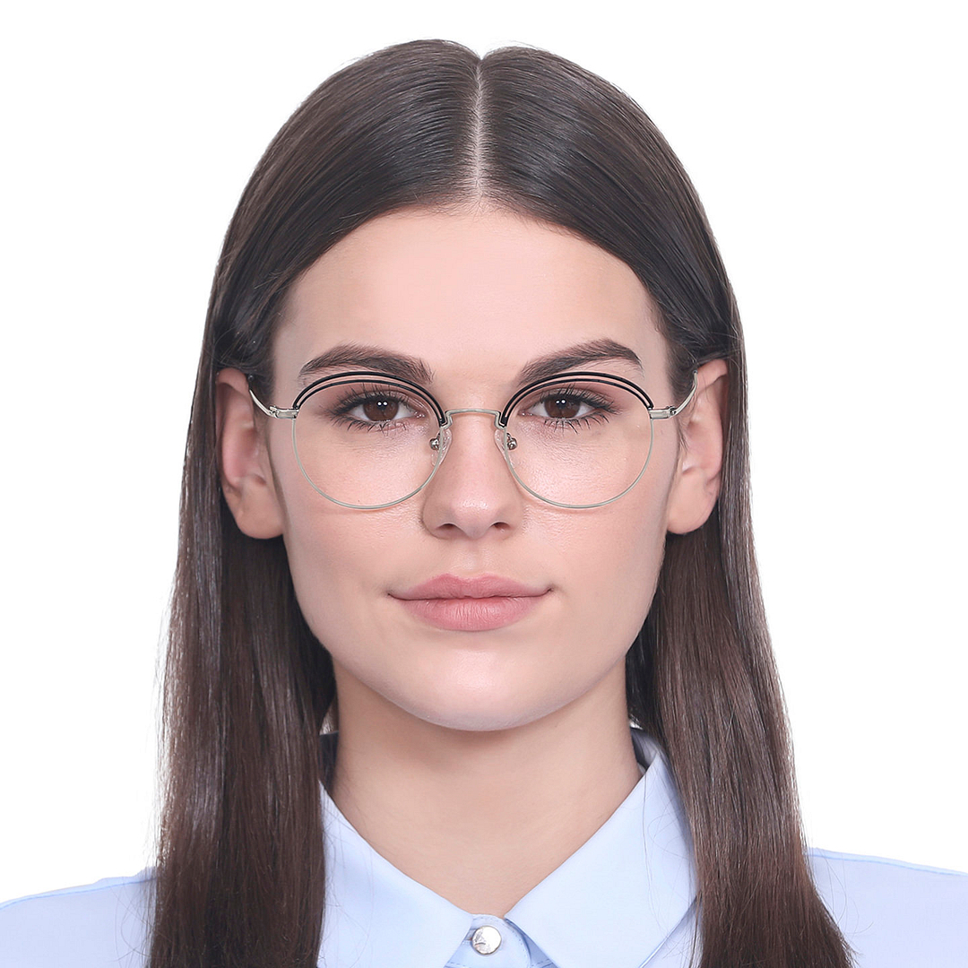 Vincent Chase Online Dark Gunmetal Full Rim Round left side