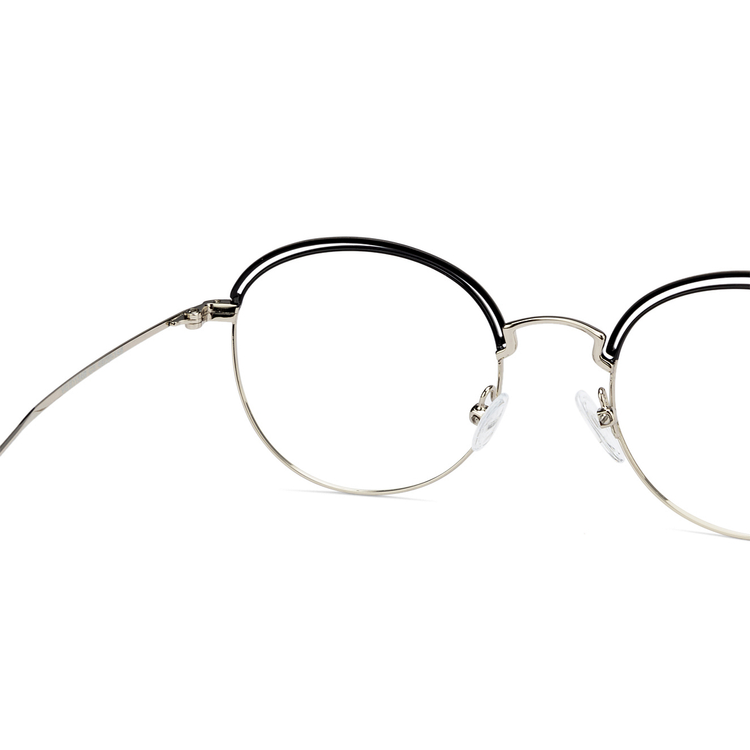 Vincent Chase Online Dark Gunmetal Full Rim Round left side