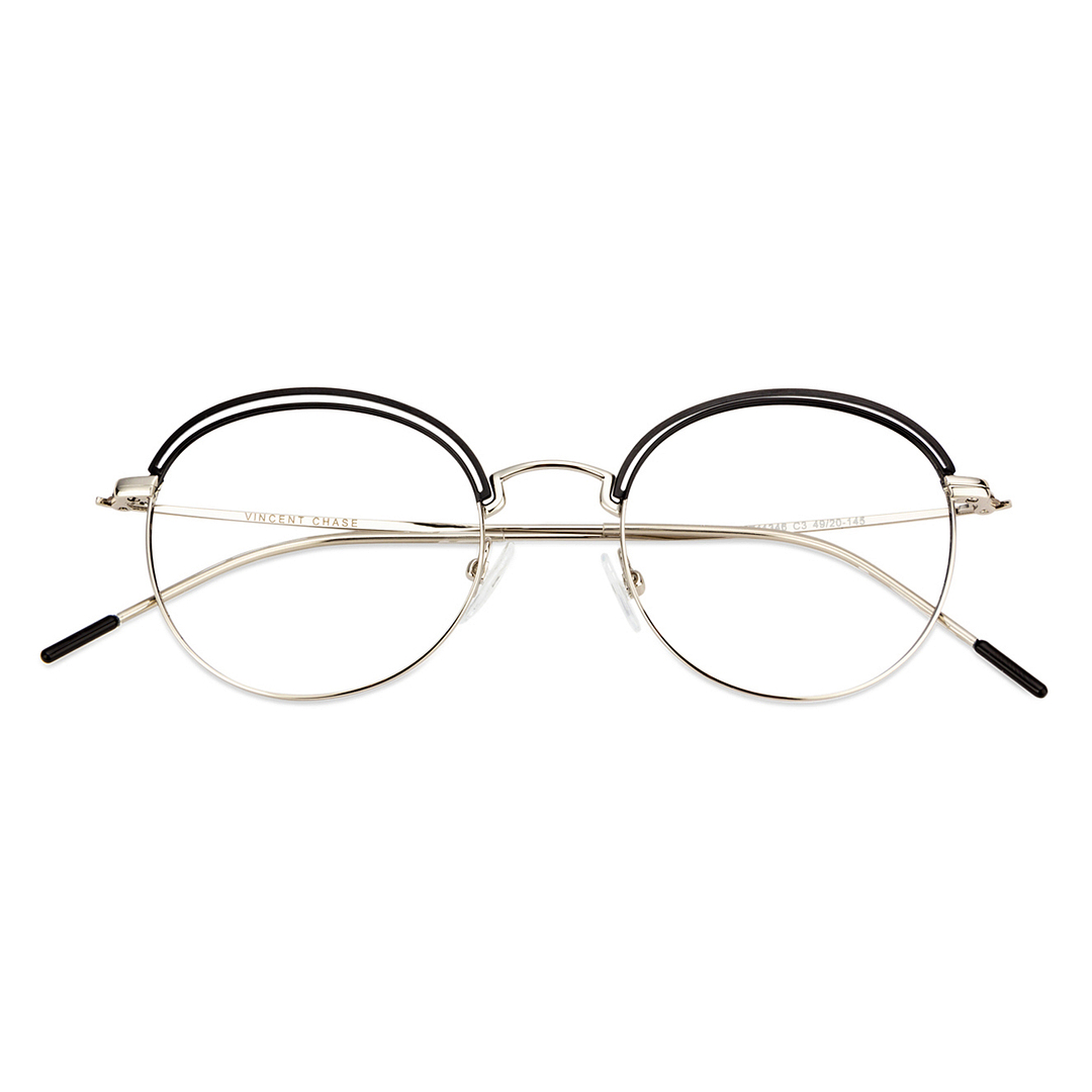 Vincent Chase Online Dark Gunmetal Full Rim Round right side