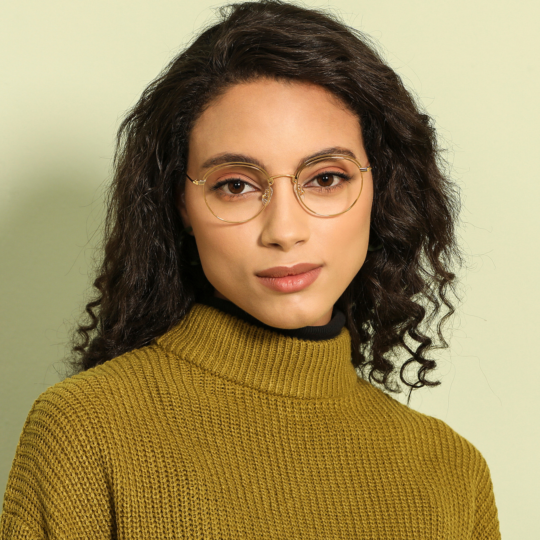 Vincent Chase Online Gold Full Rim Round left side