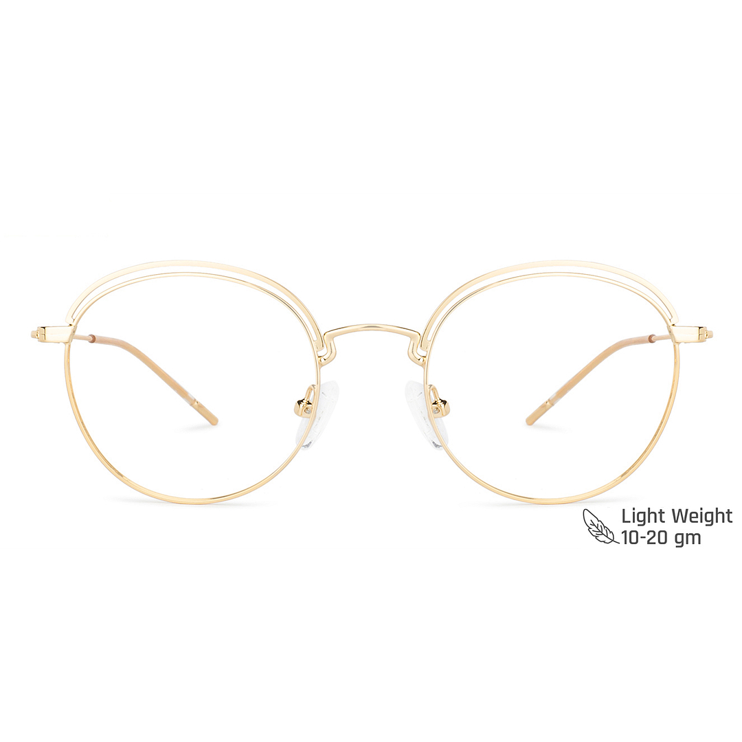 Vincent Chase Online Gold Full Rim Round left side