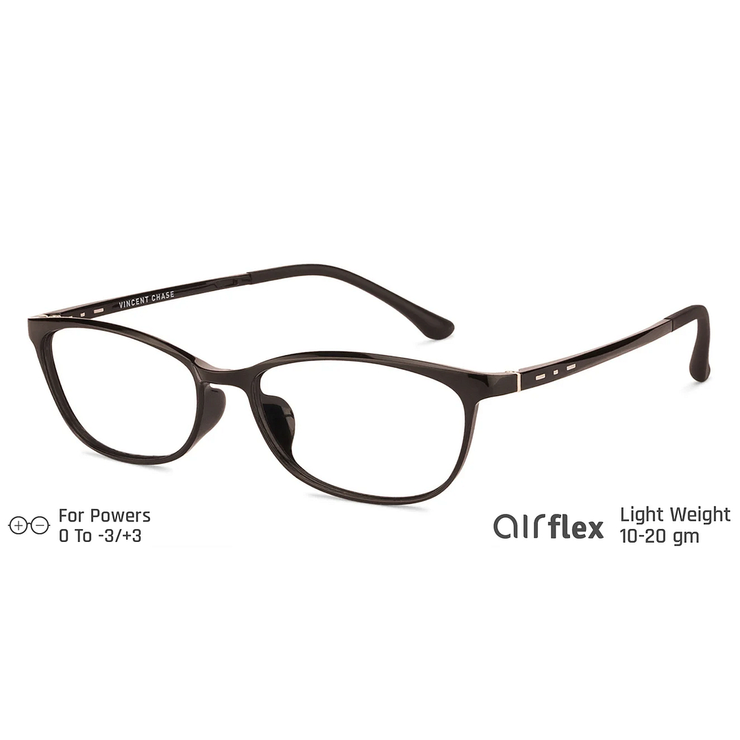 Lenskart Air Online Black Full Rim Cat Eye left side