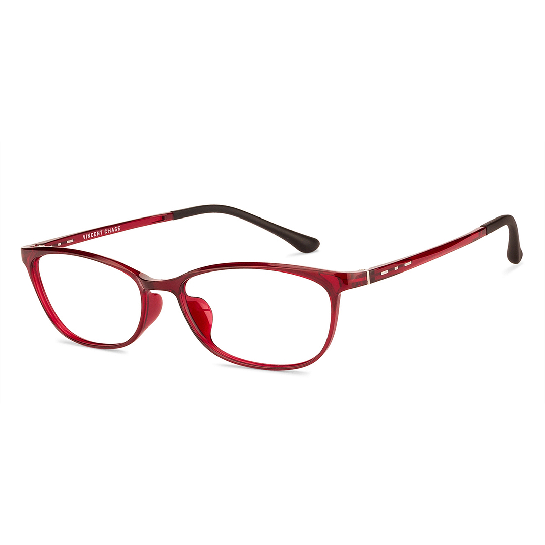 Lenskart Air Online Red Full Rim Cat Eye right side