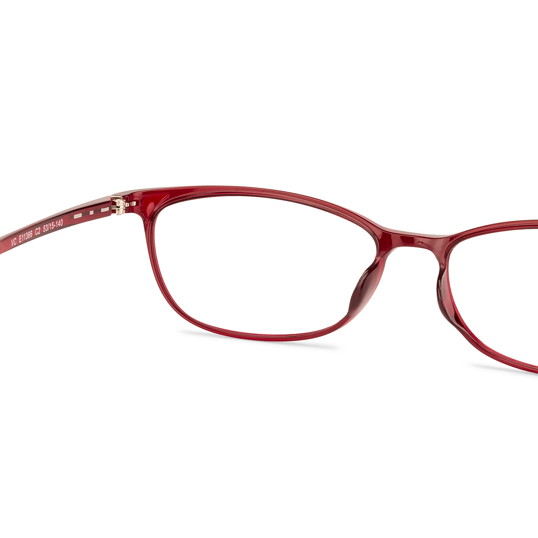 Lenskart Air Online Red Full Rim Cat Eye right side