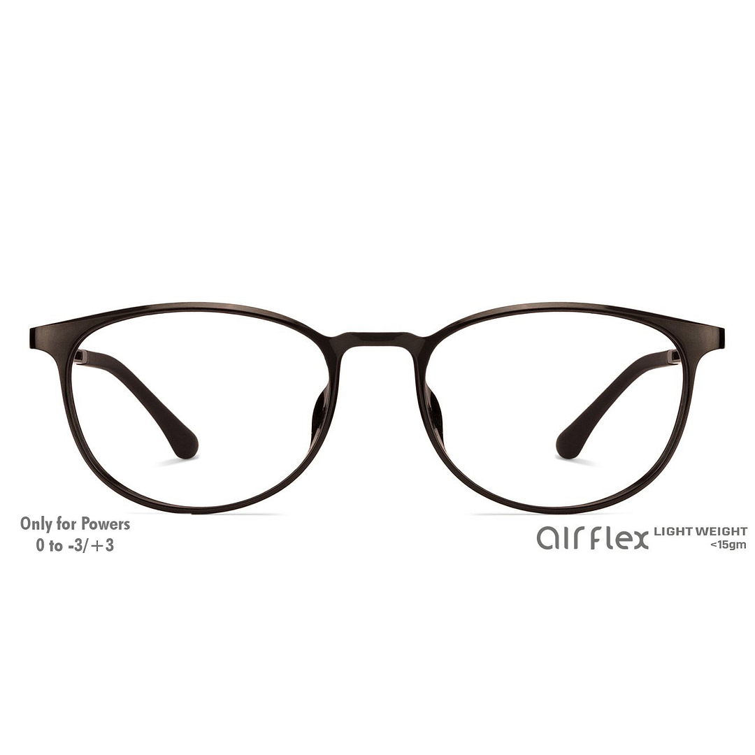 Lenskart Air Online Black Full Rim Round left side