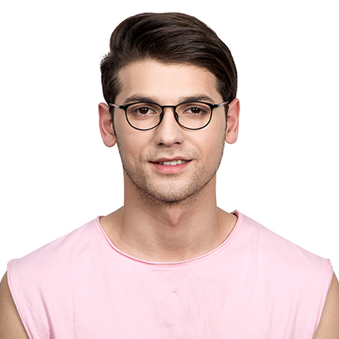 Lenskart Air Online Black Full Rim Round right side