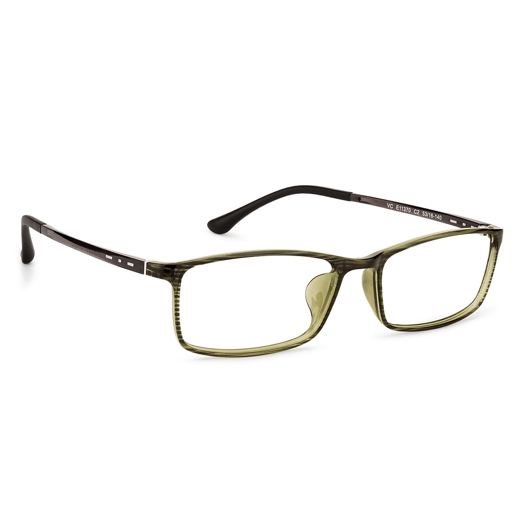 Lenskart Air Online Green Transparent Full Rim Rectangle left side