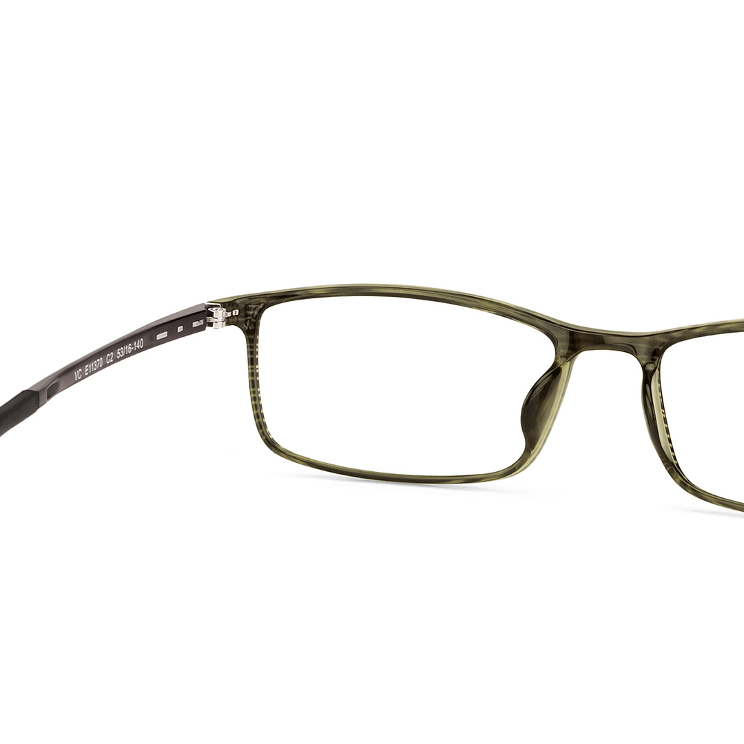 Lenskart Air Online Green Transparent Full Rim Rectangle left side