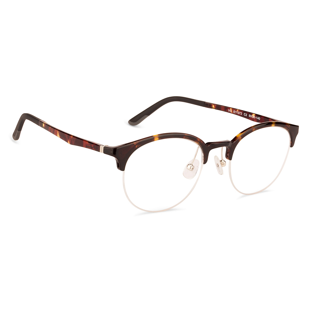 Lenskart Air Online Tortoise Half Rim Round right side