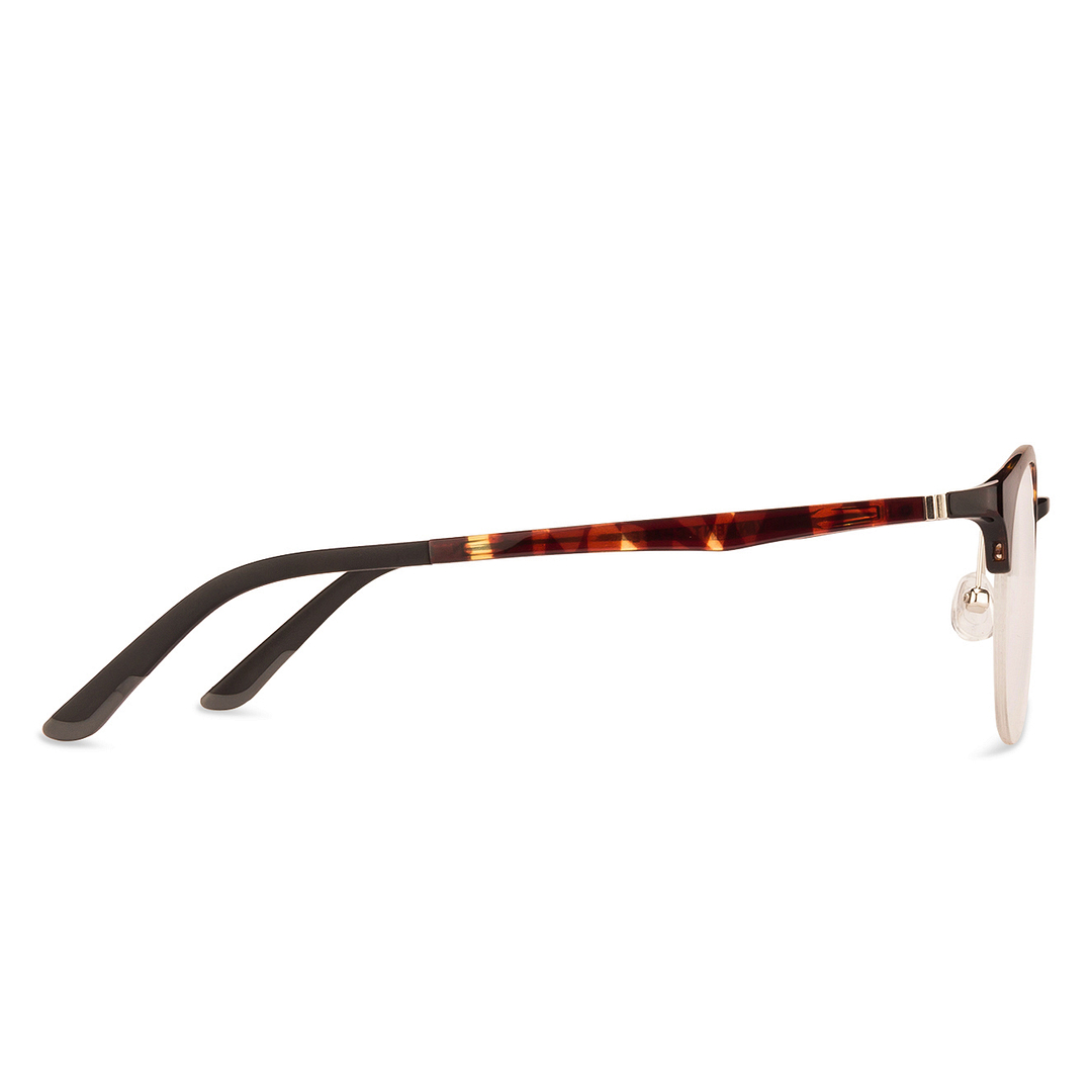 Lenskart Air Online Tortoise Half Rim Round left side