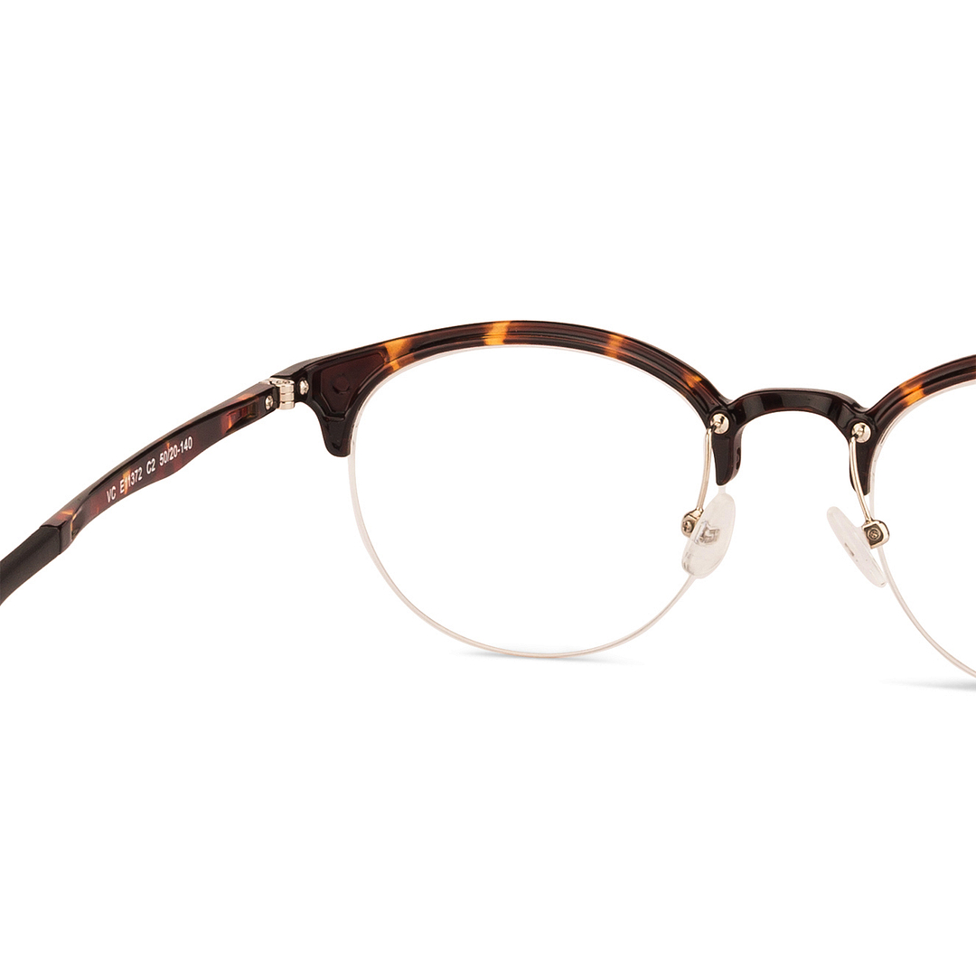 Lenskart Air Online Tortoise Half Rim Round right side