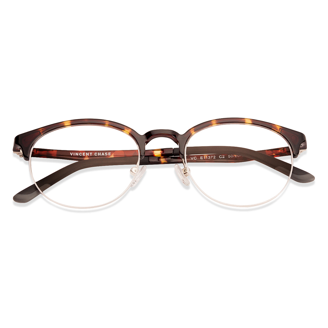 Lenskart Air Online Tortoise Half Rim Round left side