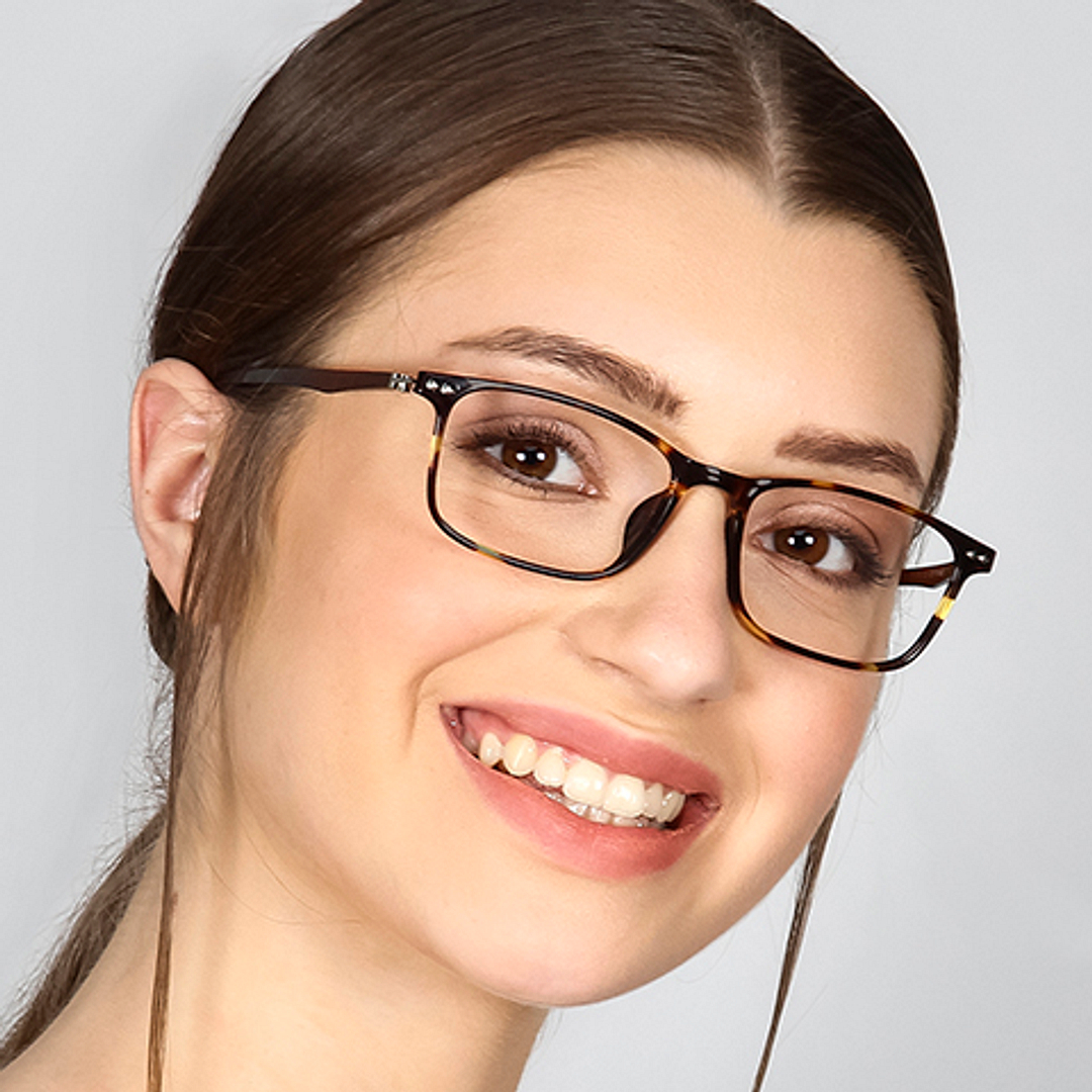 Lenskart Air Online Light Brown Full Rim Rectangle right side