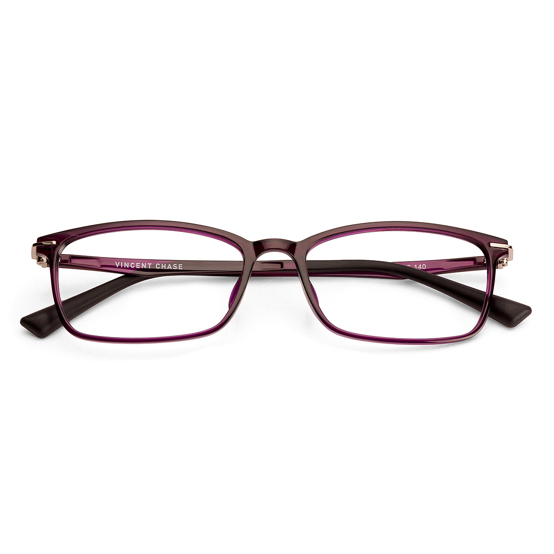 Lenskart Air Online Purple Full Rim Rectangle left side