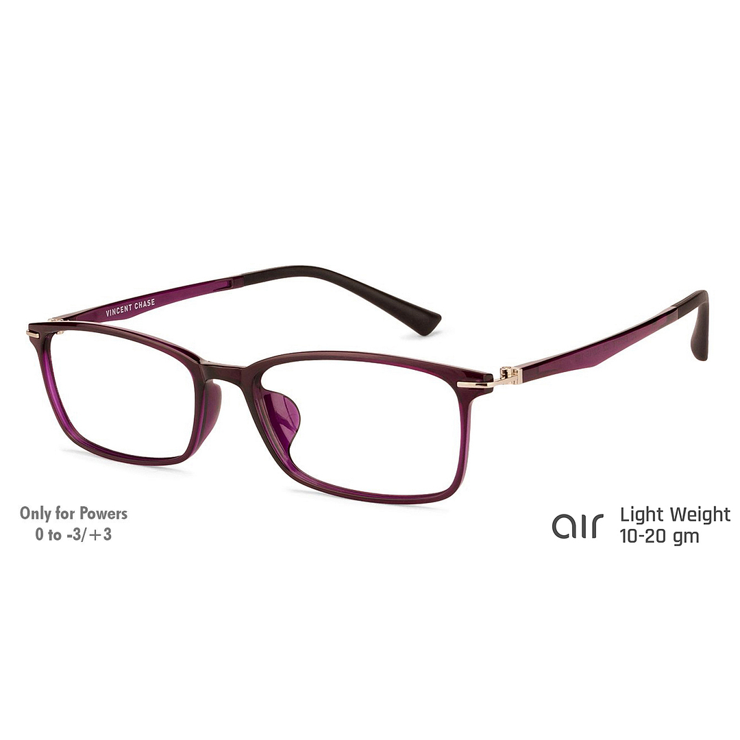 Lenskart Air Online Purple Full Rim Rectangle right side