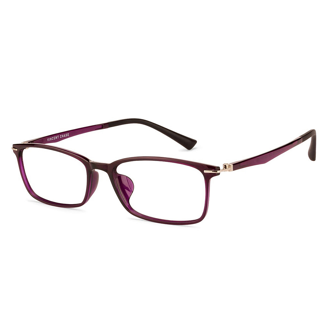 Lenskart Air Online Purple Full Rim Rectangle left side