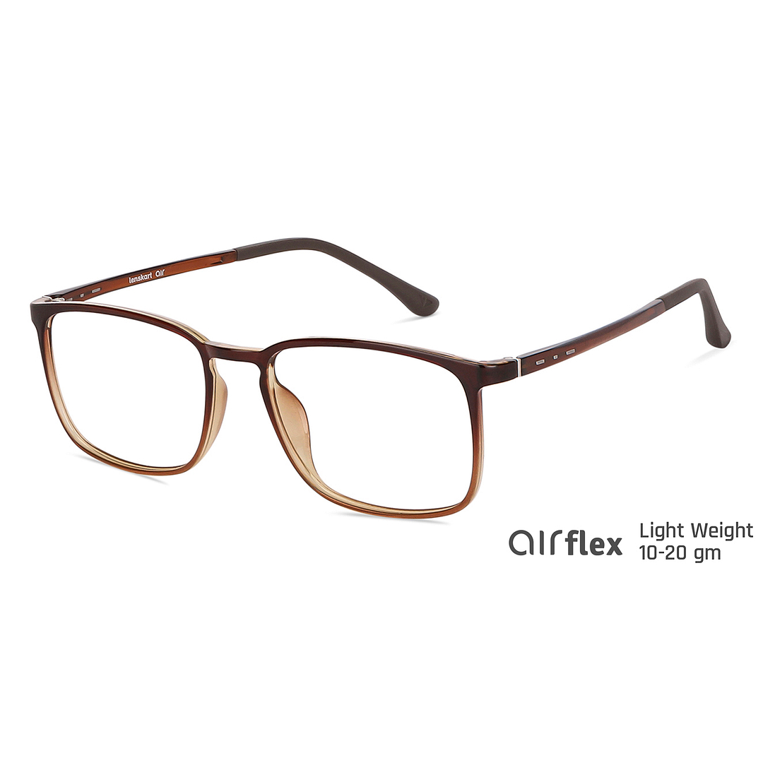 Lenskart Air Online Light Brown Full Rim Square right side