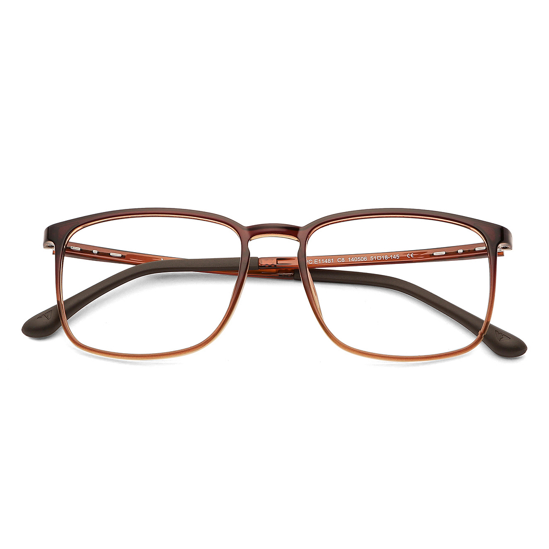 Lenskart Air Online Light Brown Full Rim Square left side