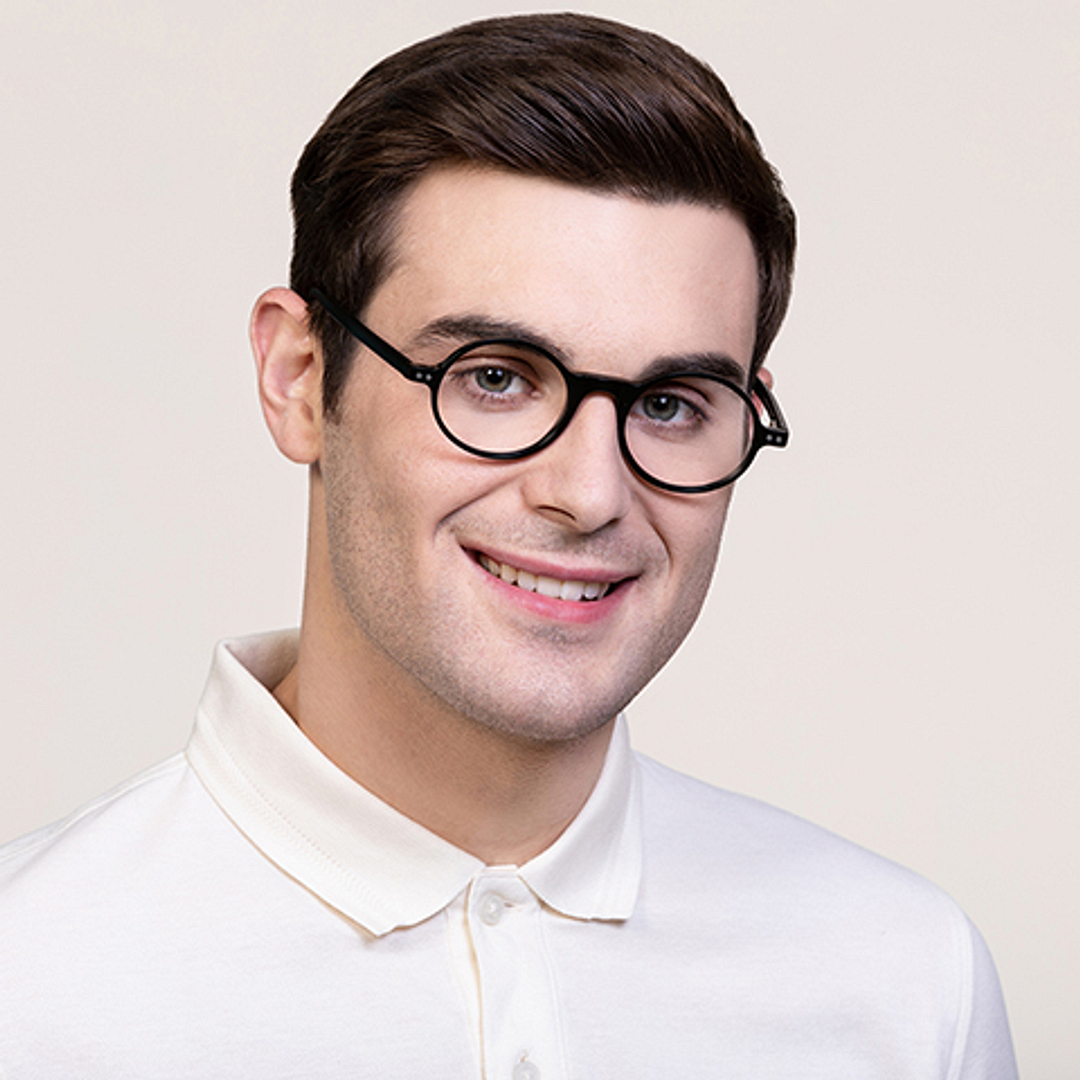 Vincent Chase Online Black Full Rim Round right side