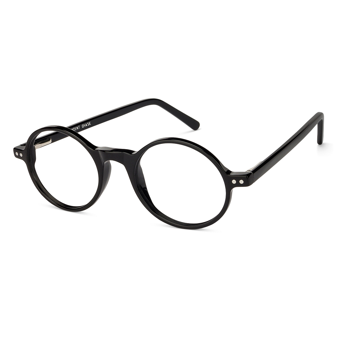 Vincent Chase Online Black Full Rim Round left side