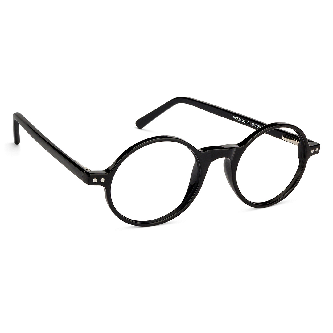 Vincent Chase Online Black Full Rim Round left side