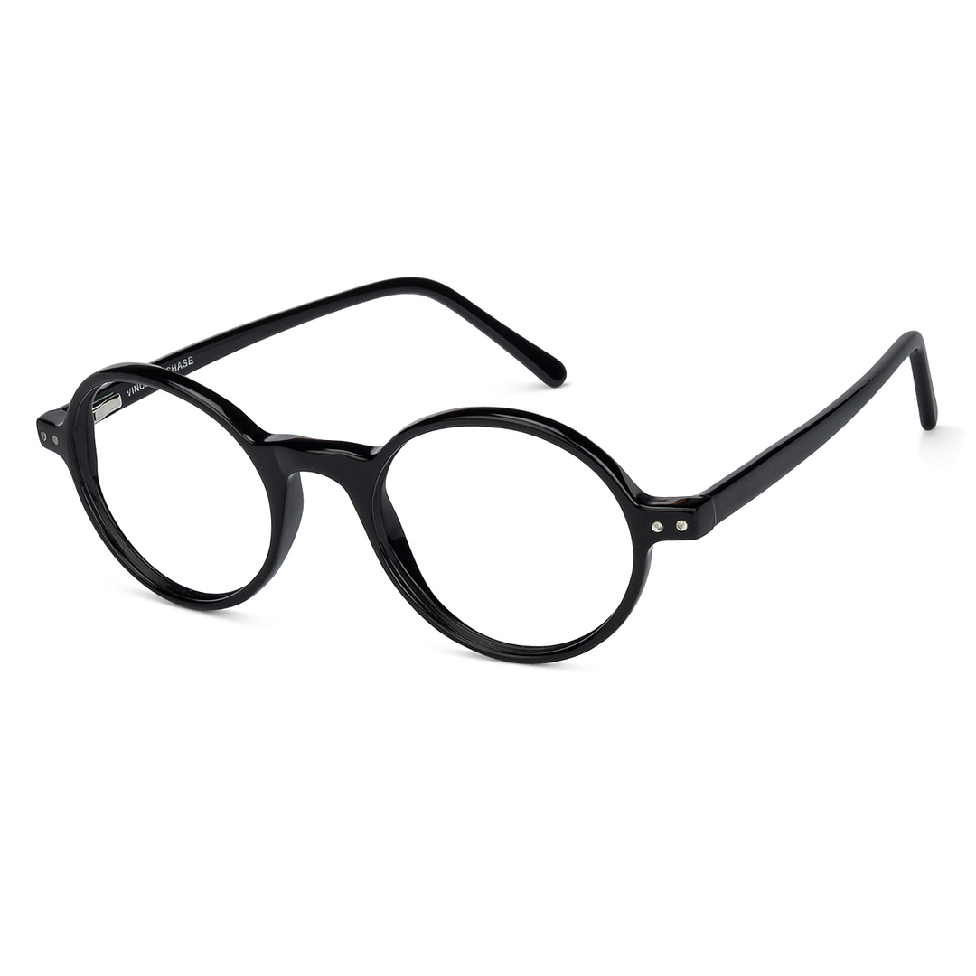 Vincent Chase Online Black Full Rim Round left side