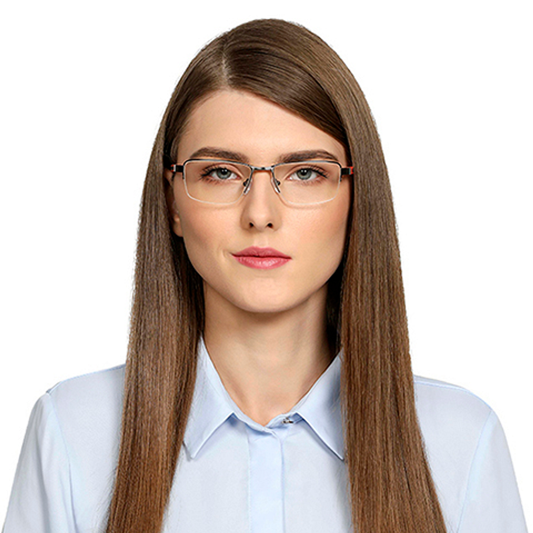 Lenskart Air Online Demi Half Rim Rectangle left side