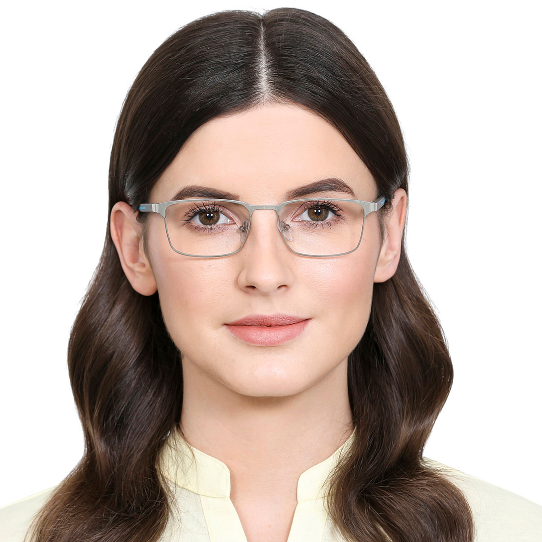 Vincent Chase Online Silver Full Rim Rectangle left side