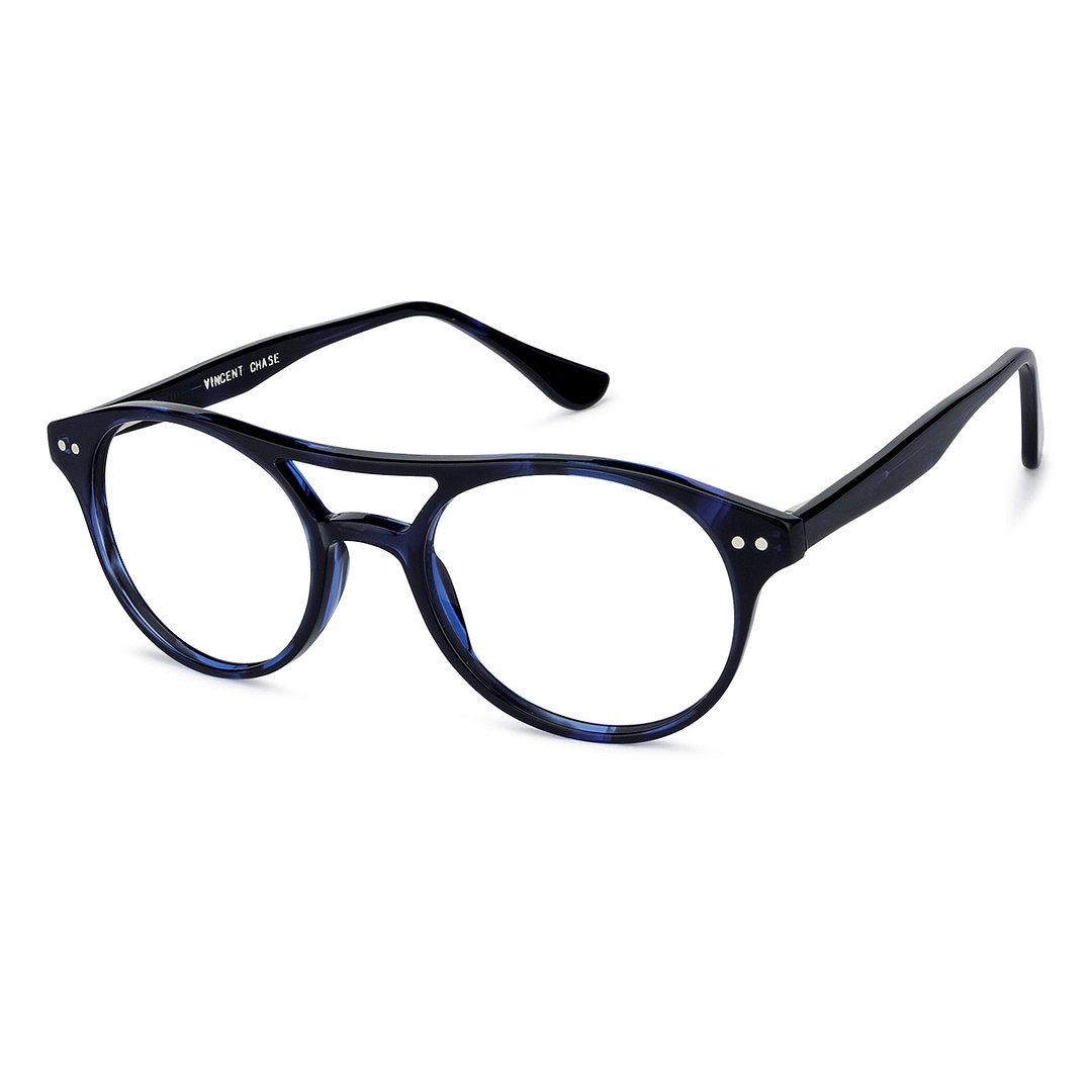 Vincent Chase Online Blue Transparent Full Rim Round left side