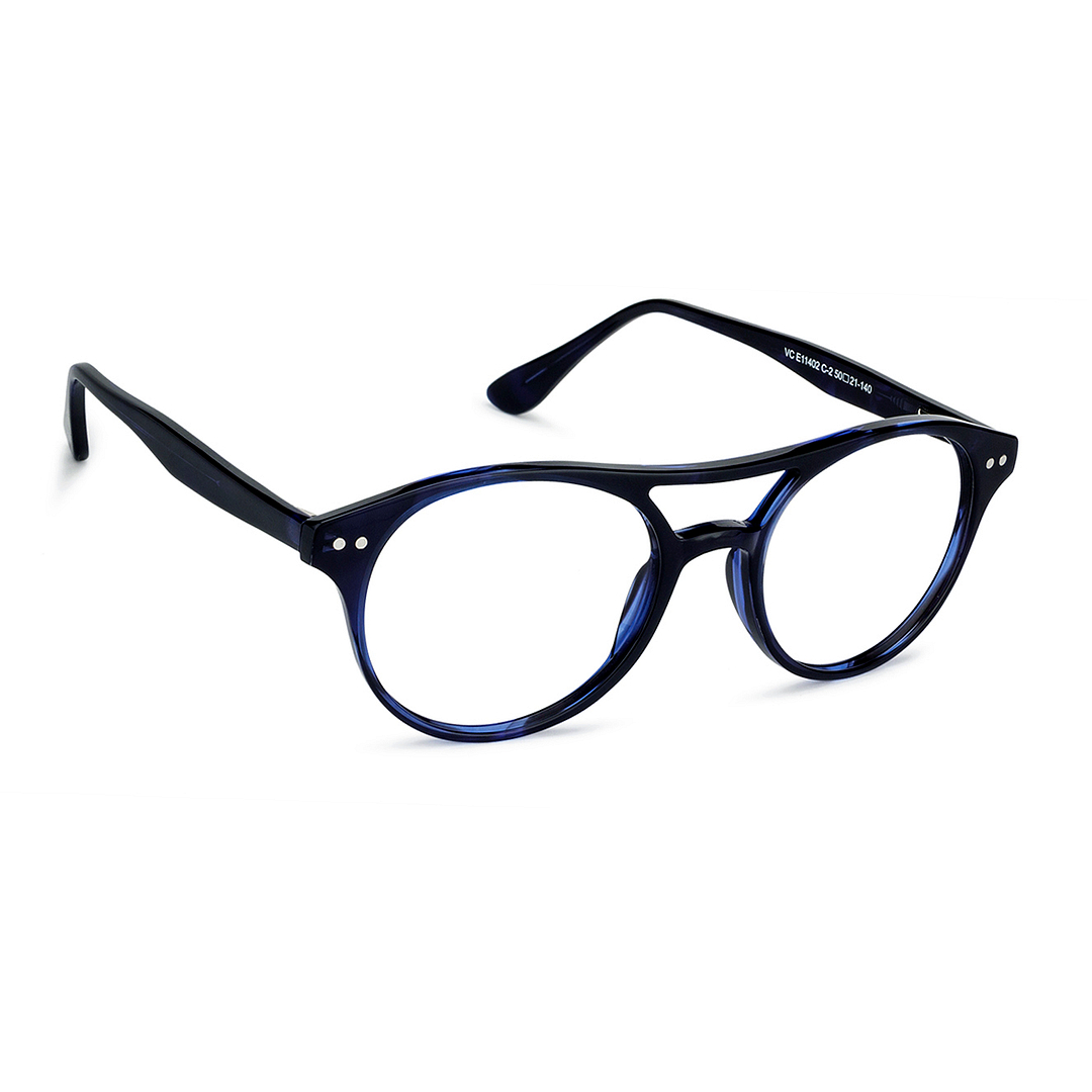 Vincent Chase Online Blue Transparent Full Rim Round left side