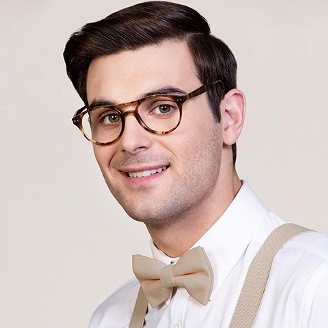 Vincent Chase Online Light Brown Full Rim Round left side