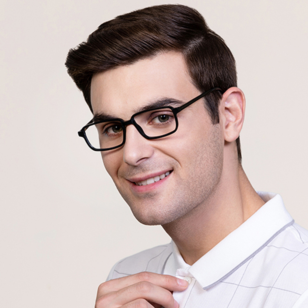 Vincent Chase Online Black Full Rim Rectangle left side