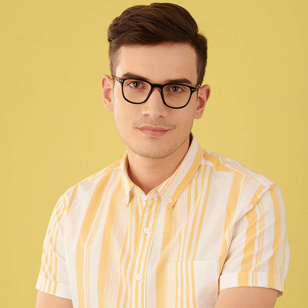 Vincent Chase Online Black Full Rim Square right side