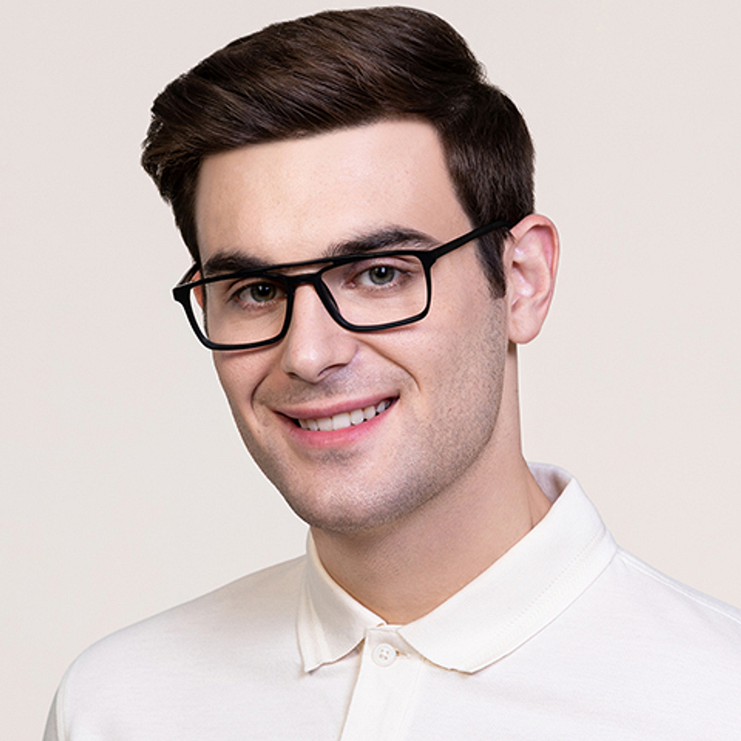 Vincent Chase Online Black Full Rim Rectangle left side