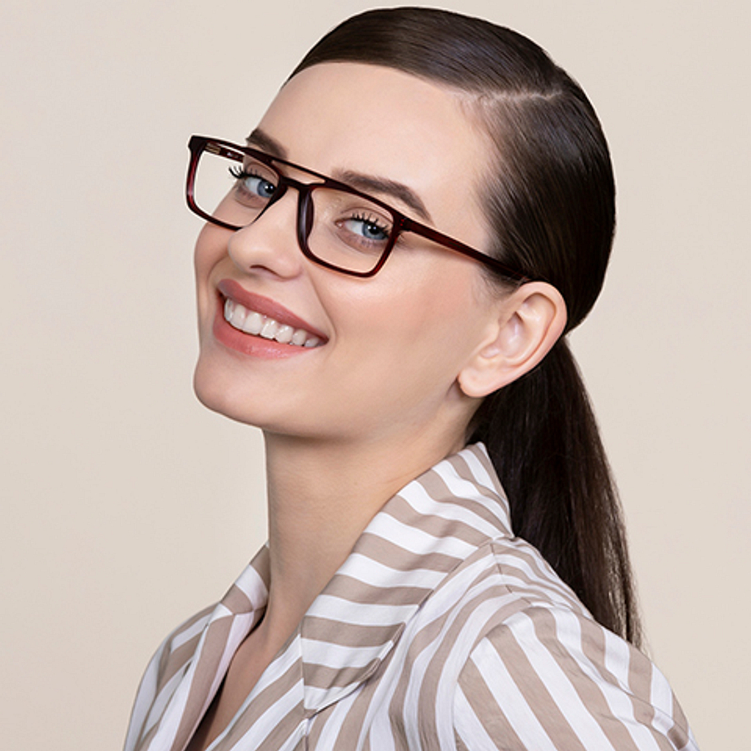 Vincent Chase Online Red Full Rim Rectangle right side