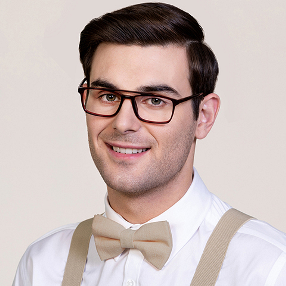 Vincent Chase Online Red Full Rim Rectangle left side