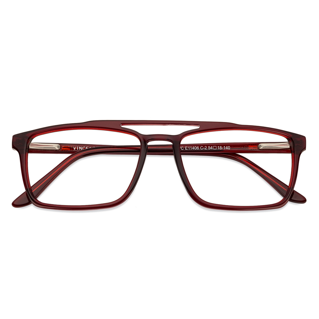 Vincent Chase Online Red Full Rim Rectangle left side