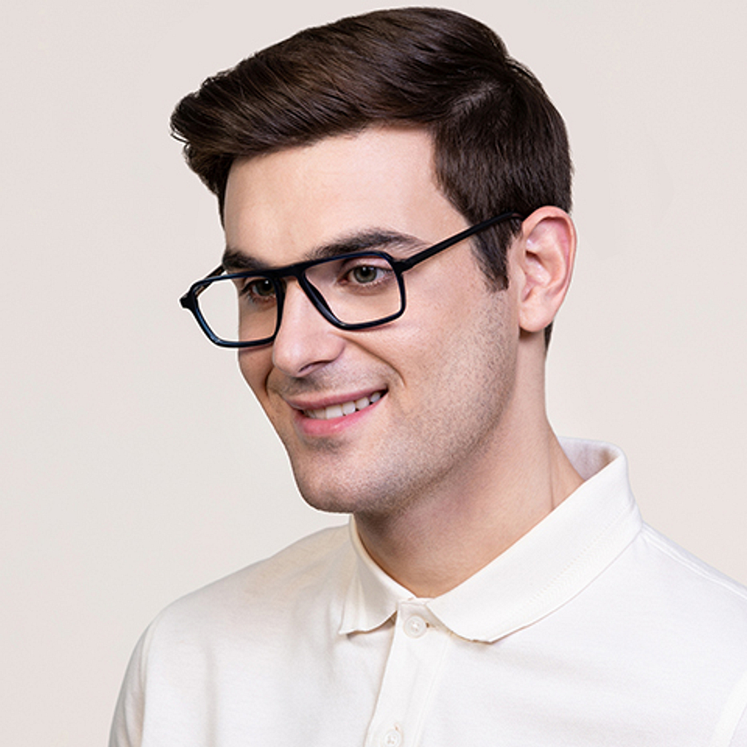 Vincent Chase Online Blue Transparent Full Rim Square left side