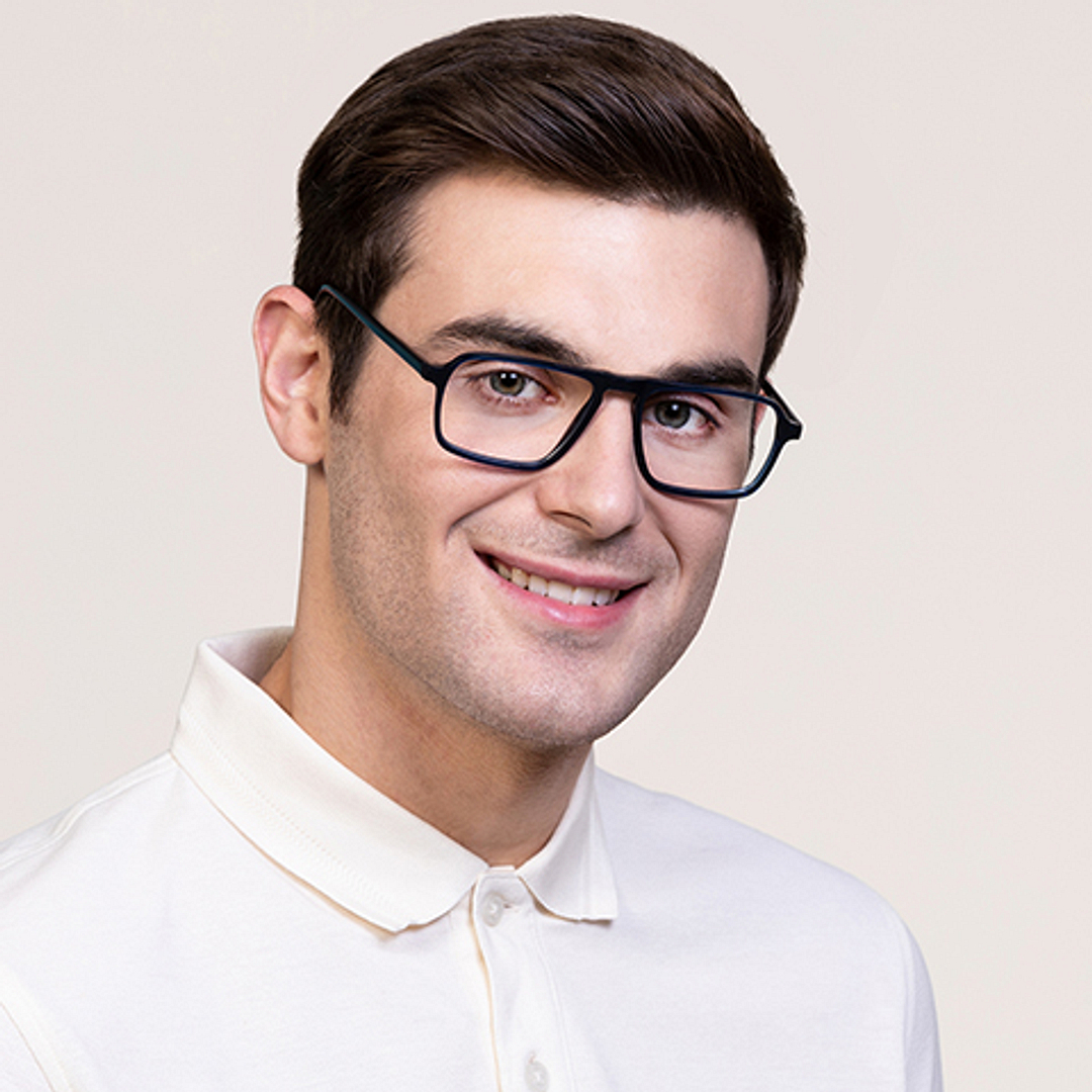 Vincent Chase Online Blue Transparent Full Rim Square right side