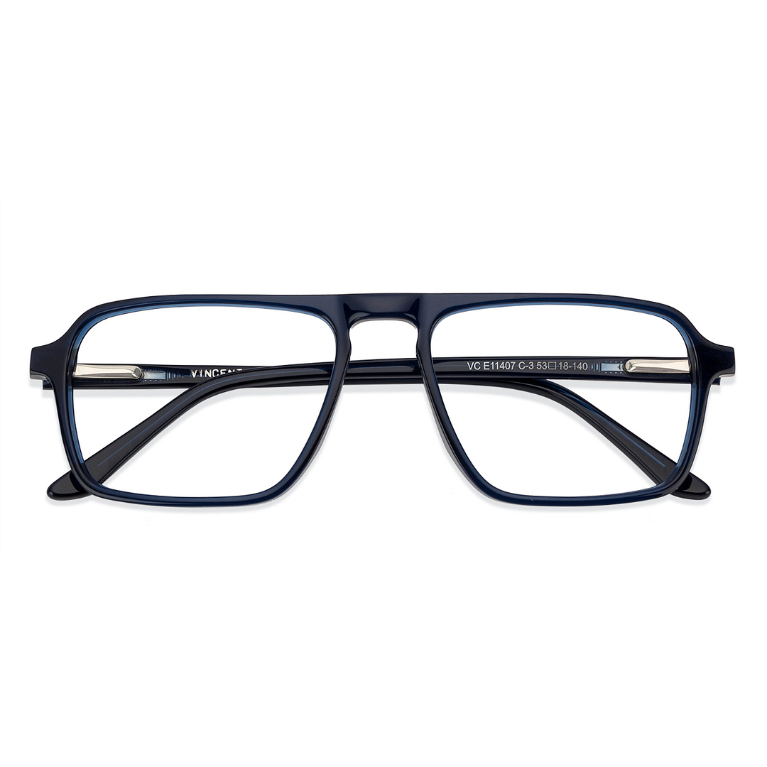 Vincent Chase Online Blue Transparent Full Rim Square right side